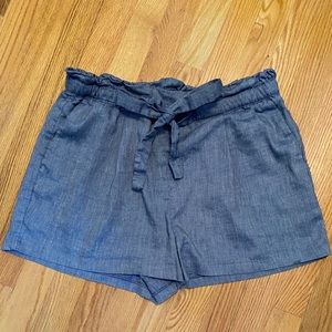 Express linen paper bag shorts